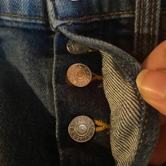RE/DONE 90s Crop in Mid 70s Wash High Rise Blue Jeans Size 25 - Picture 12 of 12